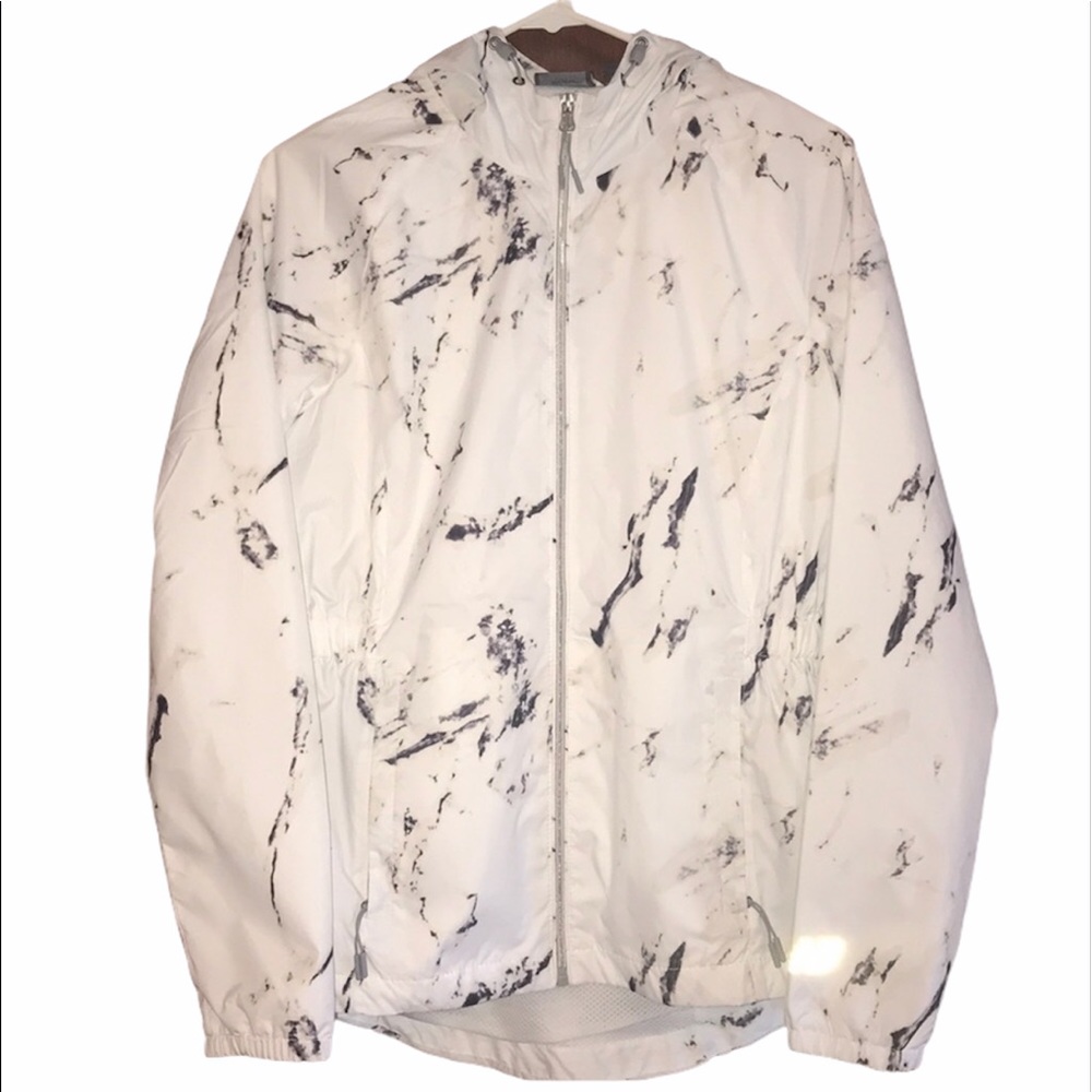 White Marble Rain Jacket